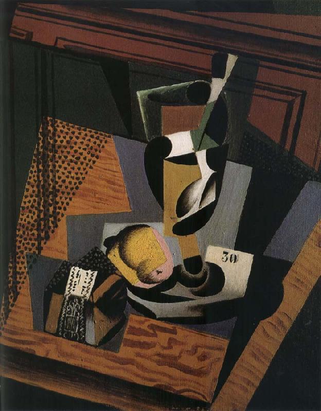Juan Gris The still lief having cut and tobacco oil painting picture